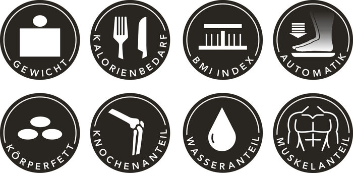 MAXXMEE K&ouml;rperanalyse-Waage mit LCD-Display 