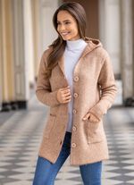 Strickjacke mit Kapuze 