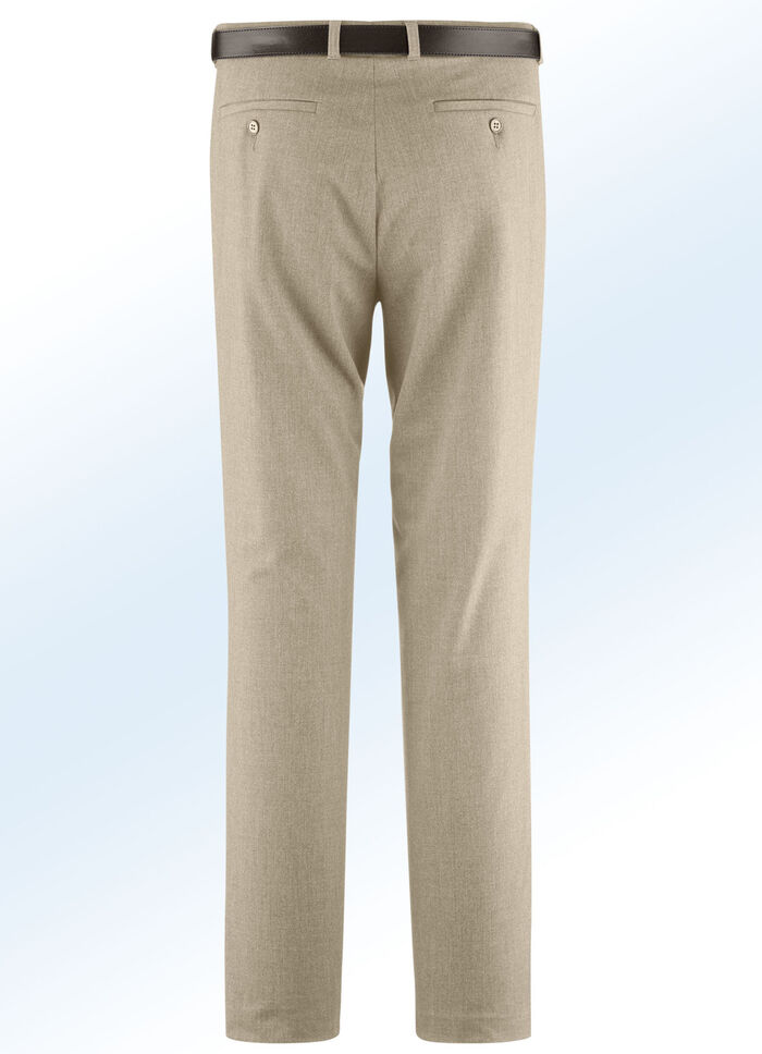 "Klaus-Modelle"-Hose mit Gürtel in 5 Farben BEIGE