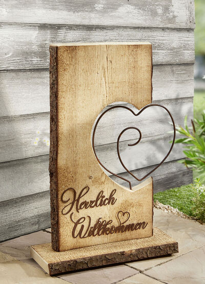 Aufsteller aus Fichtenholz 