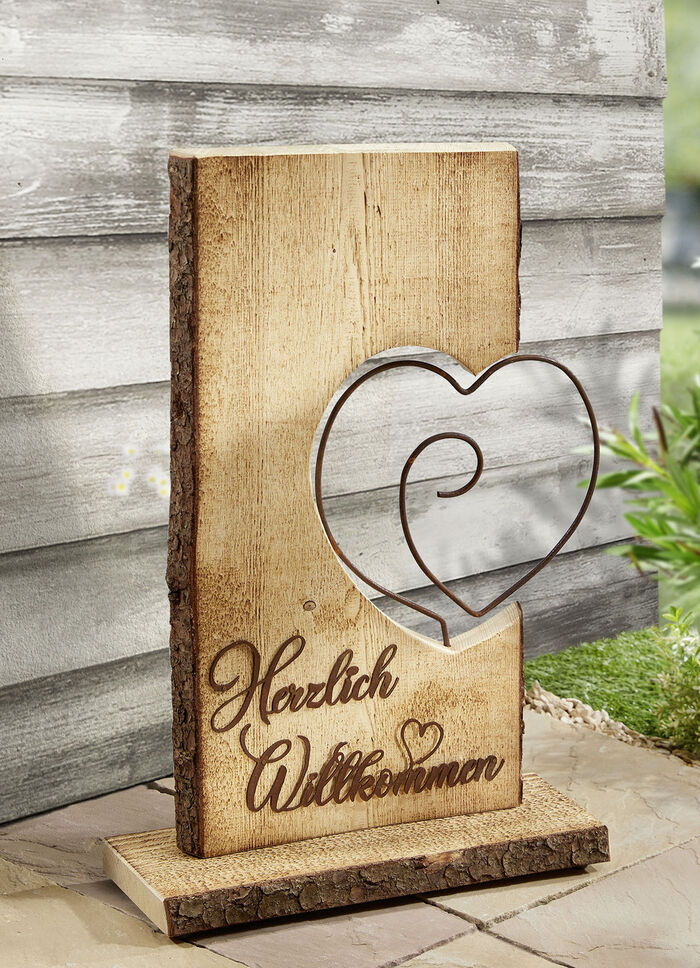 Aufsteller aus Fichtenholz 