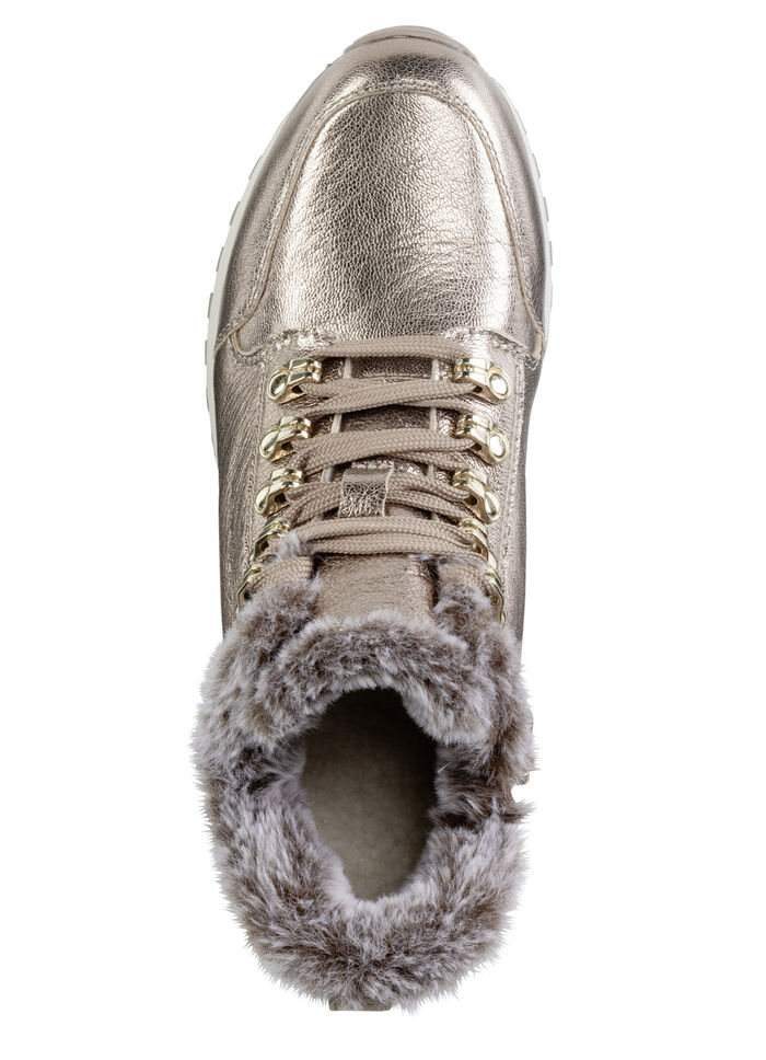 ELENA EDEN, gefütterte Damen-Boots, Winterschuhe, Weite G, mit herausnehmbarem Fußbett GOLDBRONZE