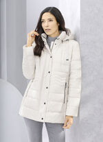 Funktionsjacke mit L&auml;ngssteppung seitlich 