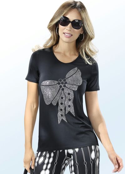 Shirt mit Strass-Motiv 