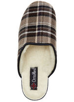 Zweierpack, gefütterte Herren-Hausschuhe, mit Wolle 1XBRAUN,1XBLAU