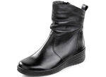 ELENA EDEN, gefütterte Damen-Stiefeletten, Winterschuhe, Weite H, mit Lammfell SCHWARZ