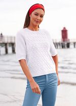 Pullover mit nachhaltig recycelter Baumwolle 