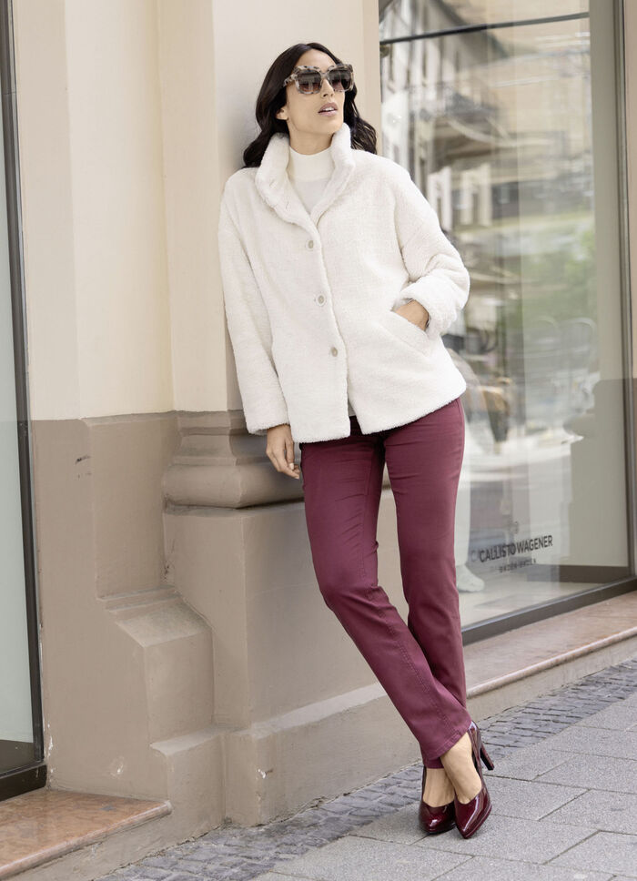 Jacke aus kuschelweichem Plüsch 