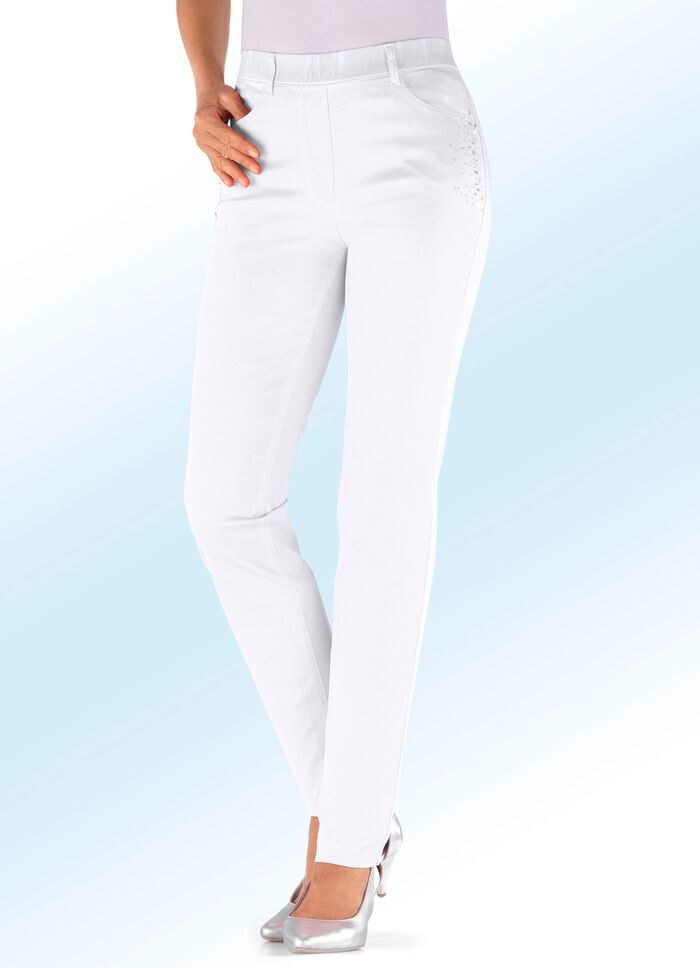 Edle Hose mit funkelnden Glitzersteinchen 
