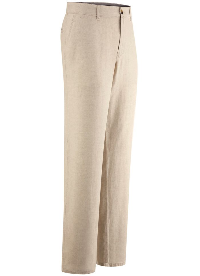 "Francesco Botti"-Hose mit Leinen in 3 Farben 