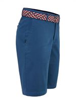 L&auml;ssige "Redpoint"-Bermudas mit Stoffg&uuml;rtel in 3 Farben DUNKELBLAU