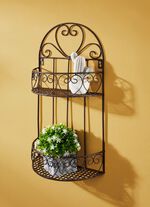 Wandregal aus Eisen mit antiquarischem Charakter ANTIKBRAUN