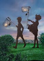 Kinder mit Solar-Kescher 