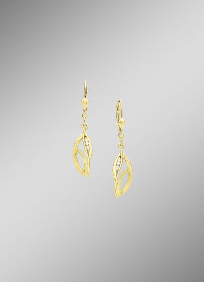 Ohrringe aus Gold mit Zirkonia 