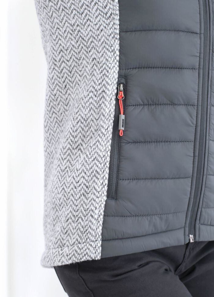 Funktionsjacke in 2 Farben GRAU-NATURWEISS