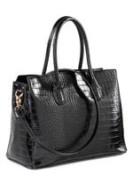 Tasche aus krokogepr&auml;gtem Synthetik 