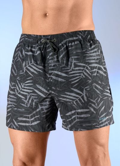 Badeshorts allover dessiniert, Microfaser 