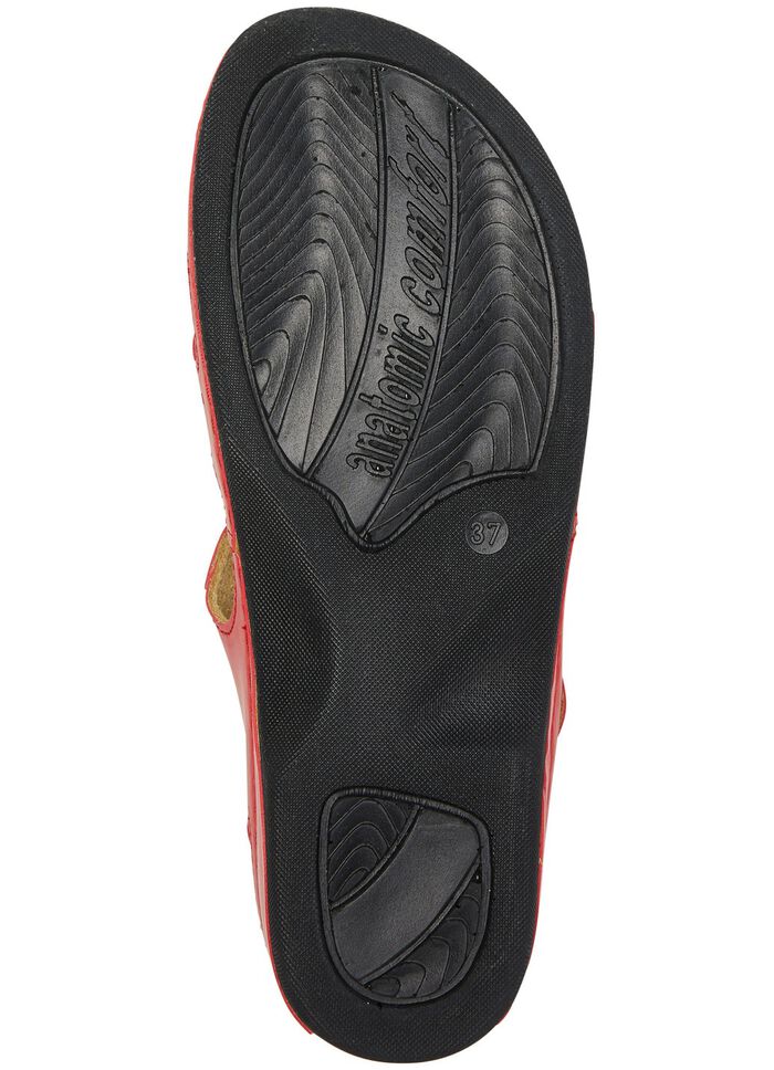 ELENA EDEN, klassische Damen-Sandalen, Weite H, mit Klettverschluss 