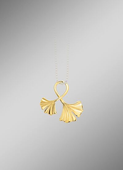 Eleganter Ginkgoblatt-Anh&auml;nger 