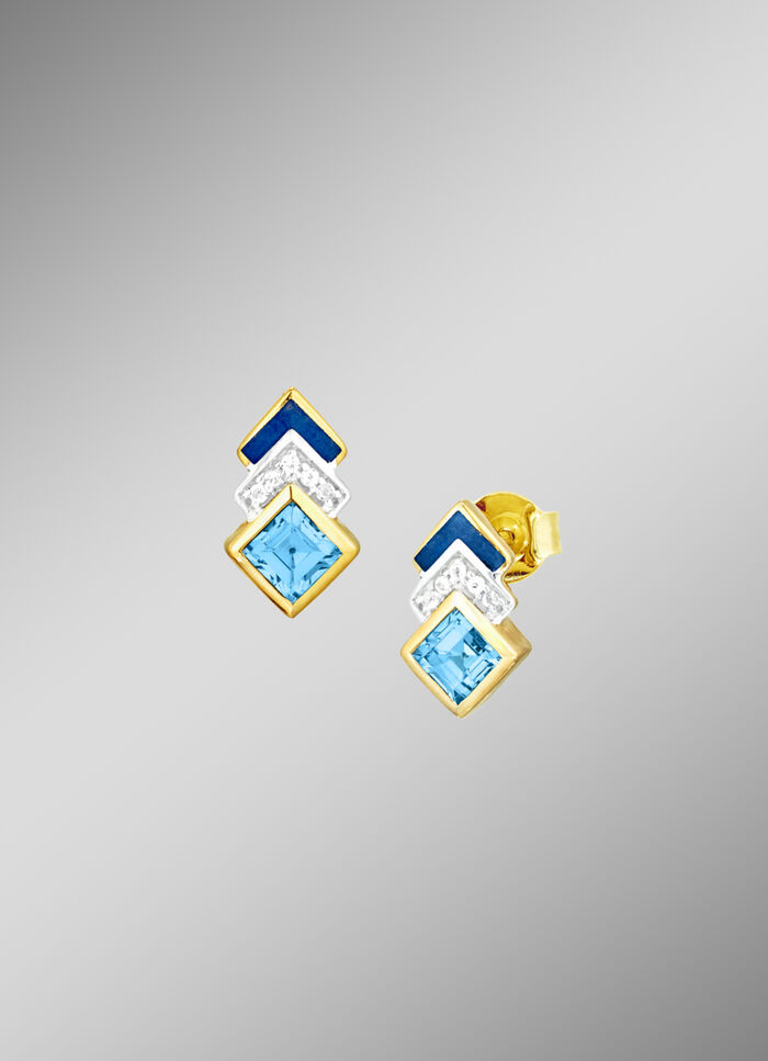 Edle Ohrstecker mit Topasen 