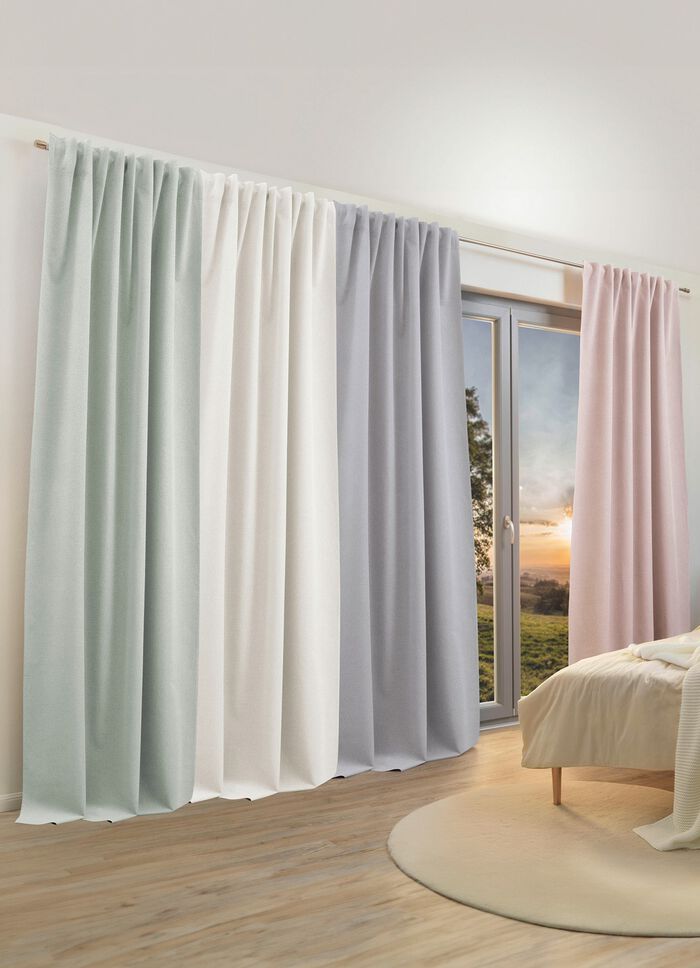 Verdunkelungsschal mit Multifunktionsband CREME