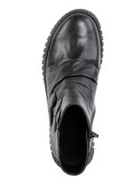 Gemini Stiefelette mit Raffung und dekorativen Knöpfen SCHWARZ