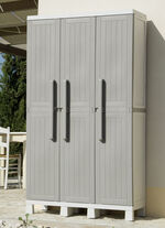 Geräteschrank, 3-türig GRAU