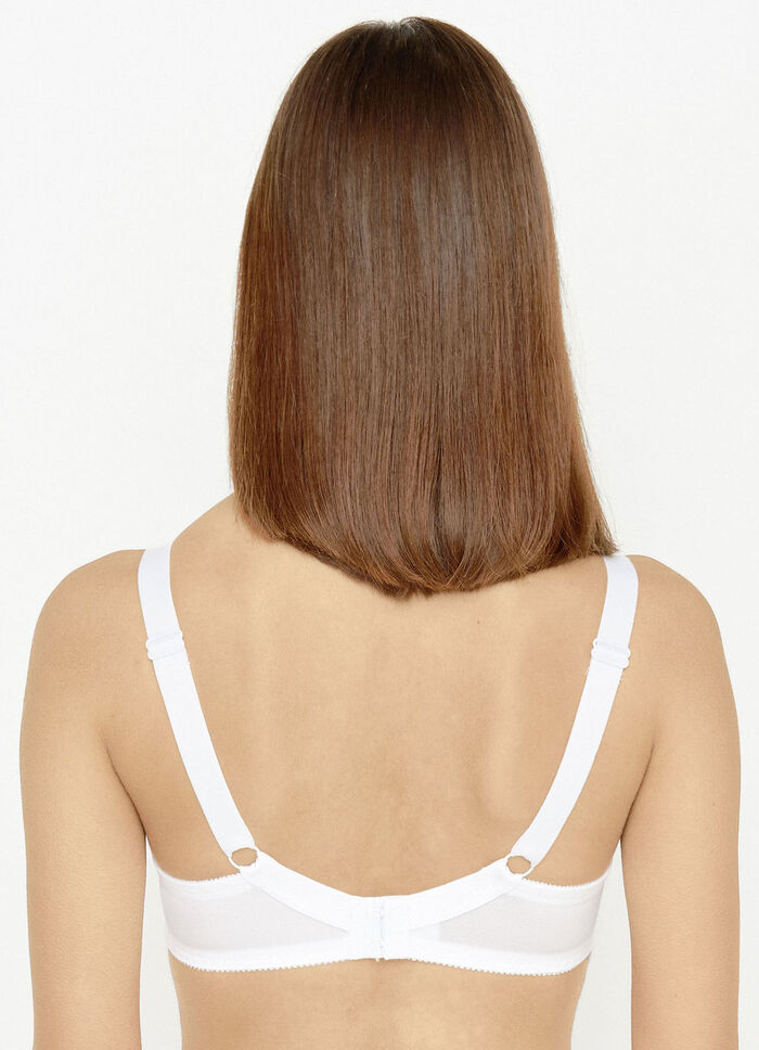 Susa B&uuml;gel-BH mit zauberhafter Elastikspitze WEISS