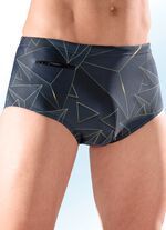 Badehose in h&ouml;herer Slipform mit Rei&szlig;verschlusstasche 