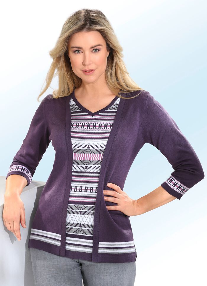 Pullover in Twinset-Optik 