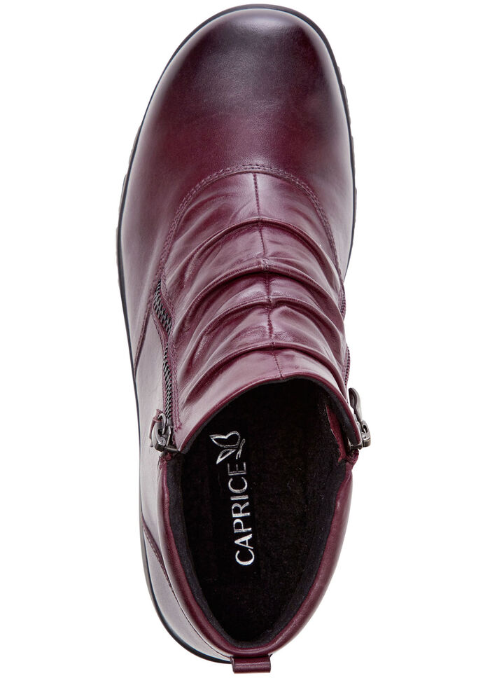 ELENA EDEN, gefütterte Damen-Boots, Winterschuhe, Weite H, mit Reißverschluss BORDEAUX