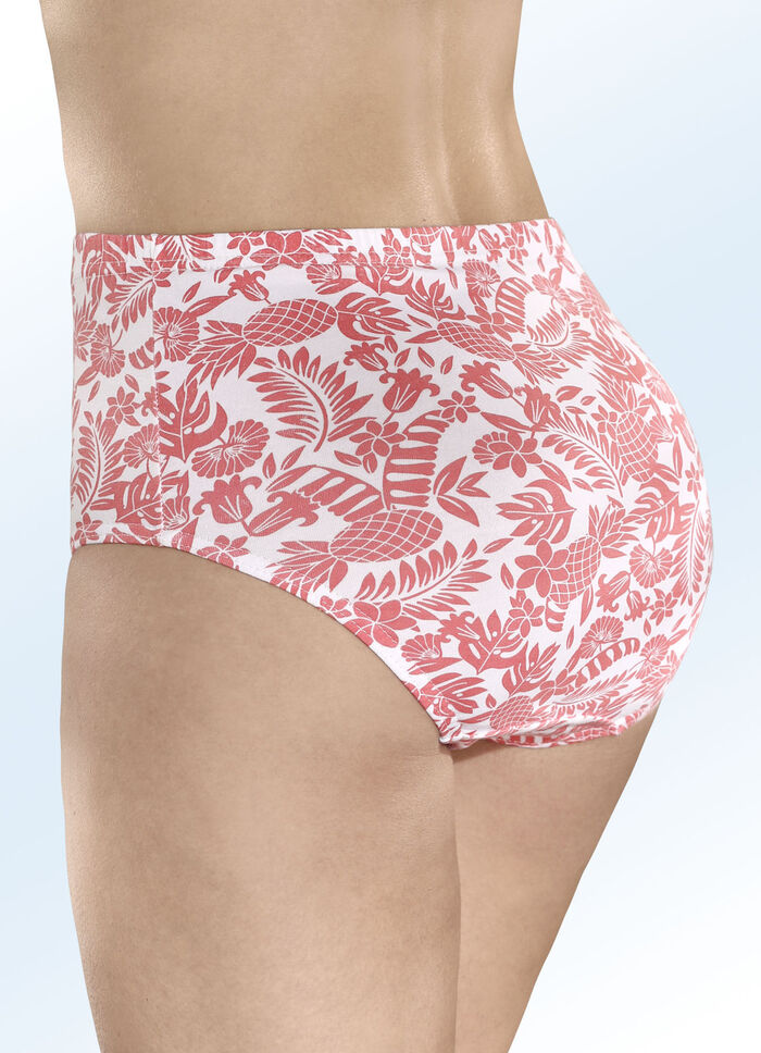 F&uuml;nferpack Slips mit Druckdessin 