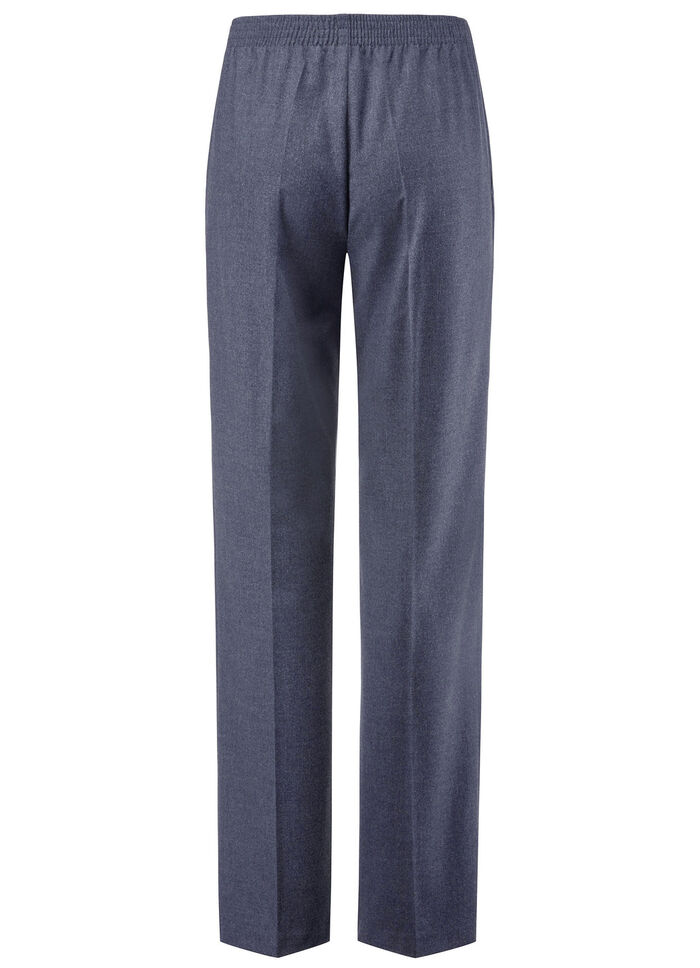 Hose mit r&uuml;ckw&auml;rtigem Dehnbundeinsatz RAUCHBLAU