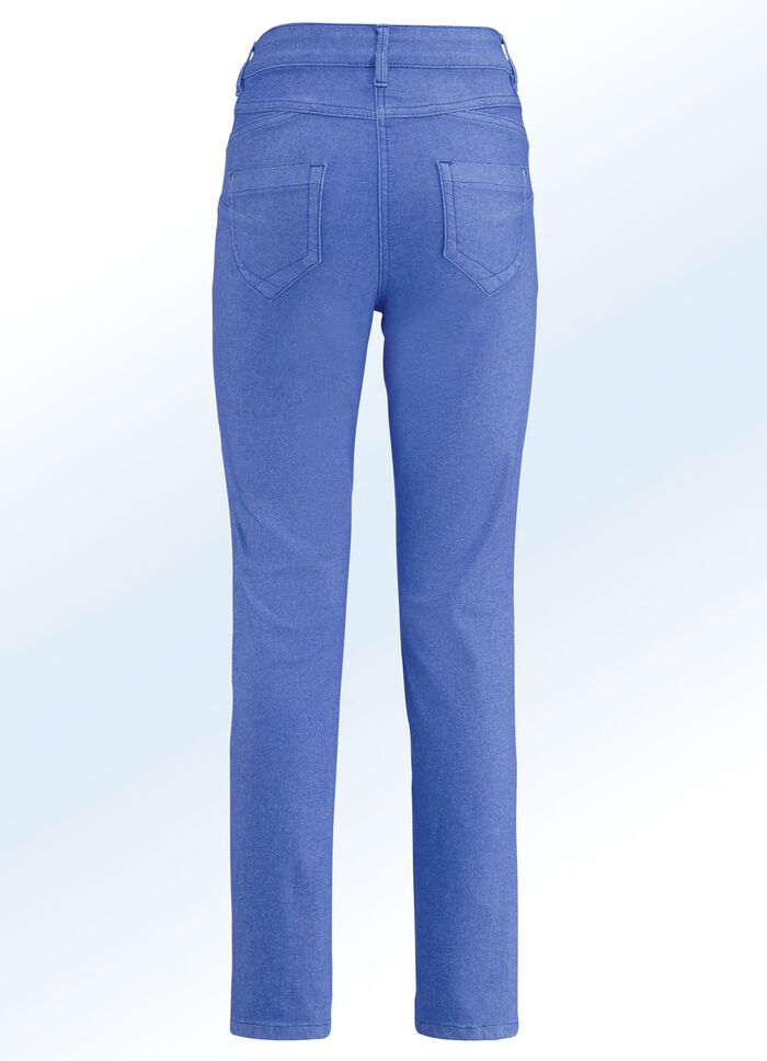 Bauchweg-Jeans AZURBLAU