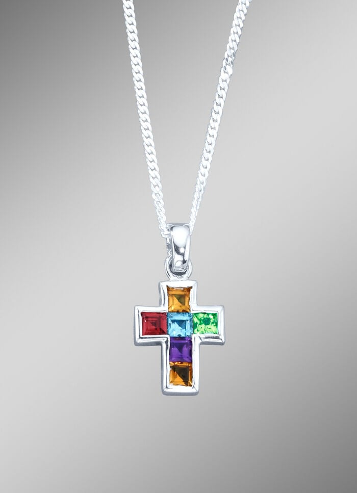 Kreuz-Anhänger mit Panzerkette 