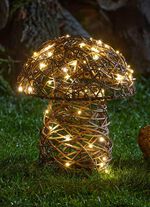 LED-Rattan-Pilz mit Timerfunktion 