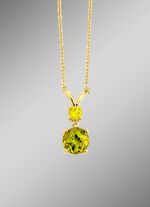 Halskette mit echt Peridot 
