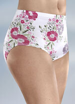 Viererpack Slip mit hüschem Blumendessin 