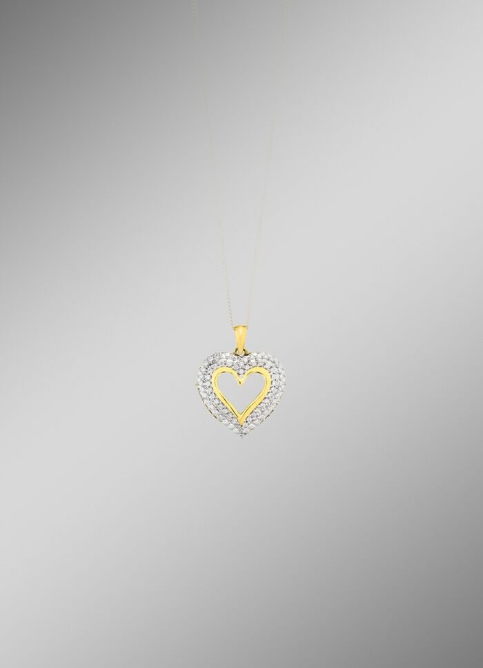 Herz-Anh&auml;nger mit Brillanten 