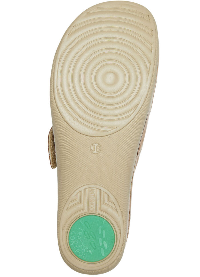 ELENA EDEN Clog mit Klettverschluss COGNAC