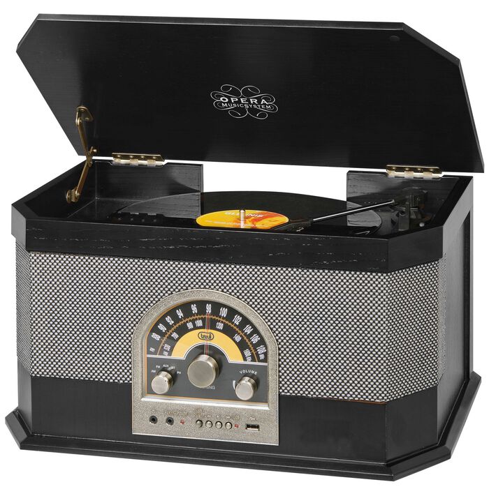 Trevi TT 1040 BT. Plattenspieler mit FM-Radio SCHWARZ