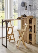 Klapp-Hocker aus Bambus 