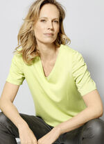 Pullover mit Raffung an den Ärmeln 