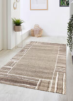 Brücken und Teppiche mit fein gearbeiteter Bordüre BEIGE