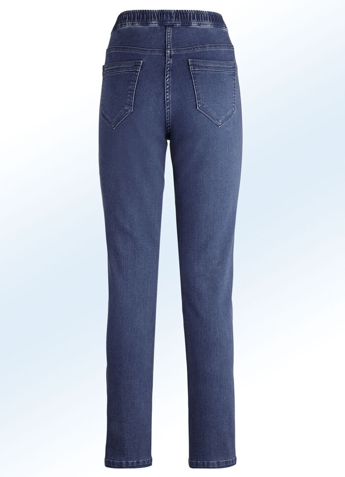 Jeans in Schlupfform DUNKELBLAU