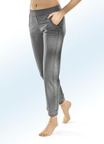 Hose mit Kontrast-Eins&auml;tzen in 3 Farben GRAU