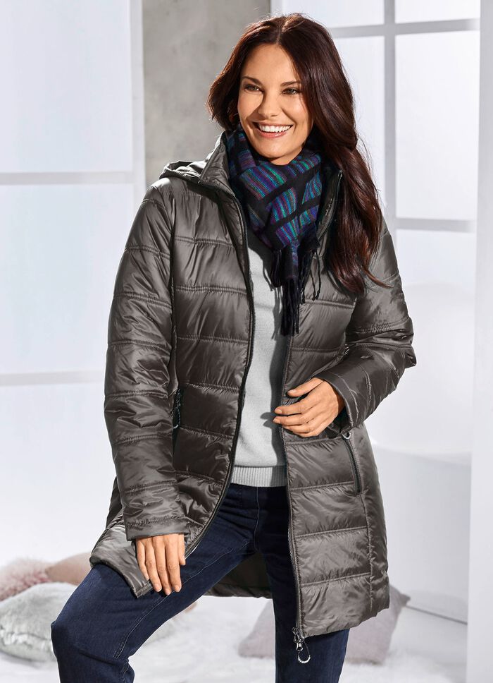 Jacke mit 2-Wege-Reißverschluss GRAFIT