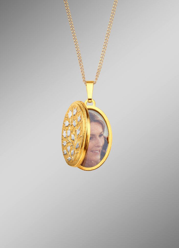 Medaillon zum &Ouml;ffnen in Bicolor 