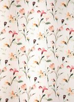 &Uuml;bergardine mit Blumen-Dessin und Universalschienenband 