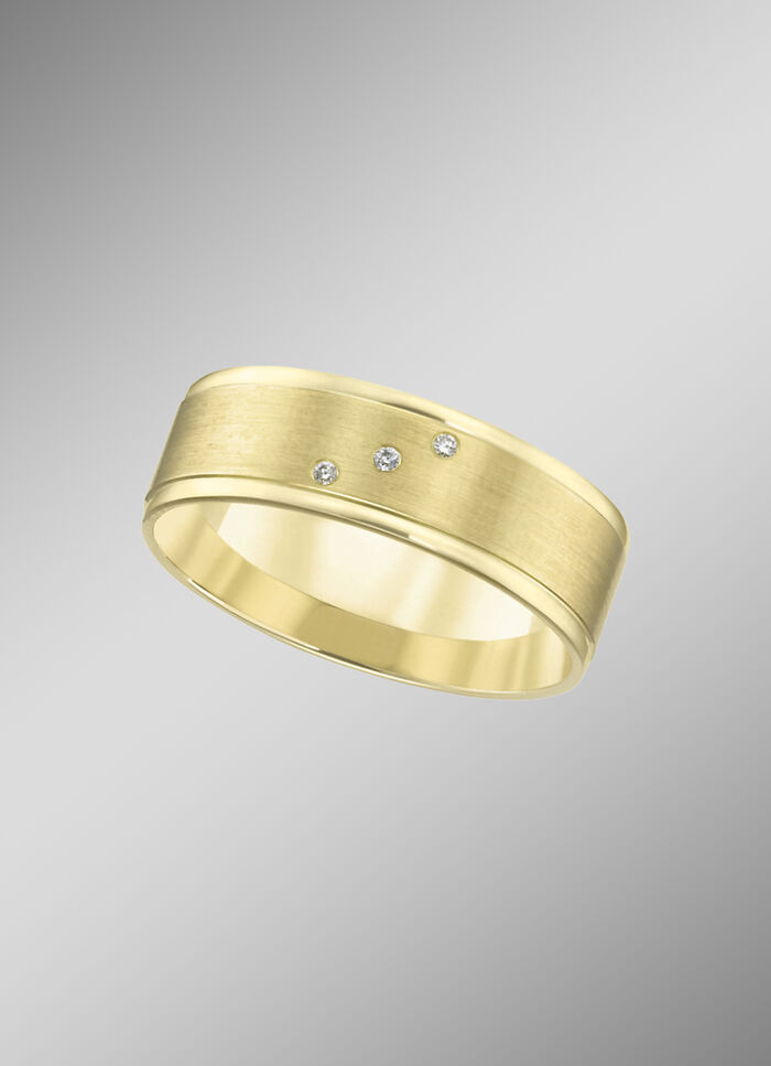 Breiter, massiver Trauring, glänzend/mattiert 